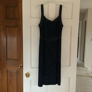 Ellen Tracy beaded sweater dress